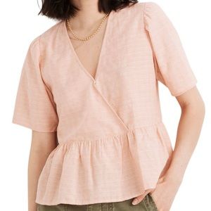 Madewell Crossover Peplum Top​​​​